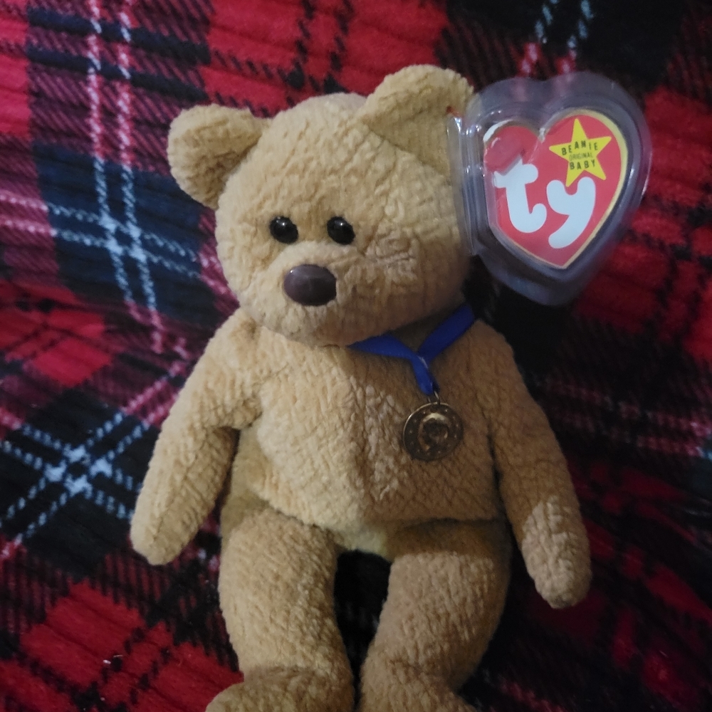 Curly beanie baby
